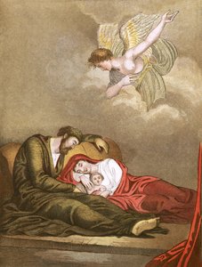 Joseph wird gewarnt, nach Ägypten zu fliehen