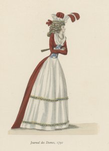 Dameblad, 1791 av English School