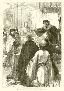 Dommer Gascoigne og prins Henry, 1413 av English School