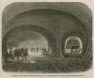 Krysset mellom Great Northern Railway ved Kings Cross med Metropolitan Railway av English School