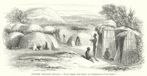 Kaffre landsby, Kraal (gravering) av English School