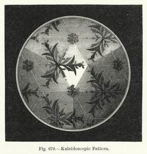 Kaleidoskopisk mønster (gravering) av English School