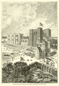 Kenilworth Castle på det sekstende århundre av English School