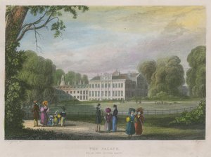 Kensington Palace, London, fra sørøst av English School