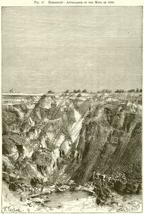 Kimberley: Gruvens utseende i 1880 av English School