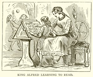 Kong Alfred lærer å lese av English School