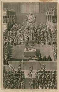 Kong Charles I for High Court of Justice i Whitehall, 1648 av English School