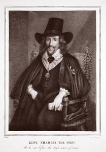 Kong Charles den første, Da han satt for Høyesterett, tilskrevet P. Sudre, gravert av de Langlume av English School