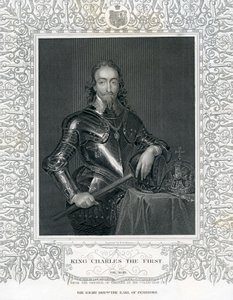 Kong Charles den første, gravert av H. Robinson etter Van Dyck, 1800-tallet av English School