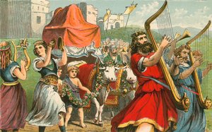 Kong David henter paktens ark av English School