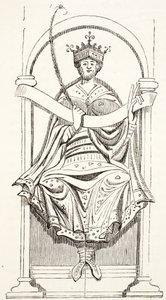 King Edgar (fra Cotton MS) av English School