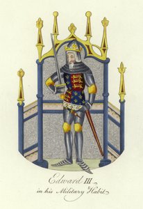 Kong Edward III av England i sin militære vane av English School
