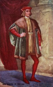 Kong Edward IV (farge litho) av English School