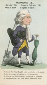 Kong George III (akvatint) av English School