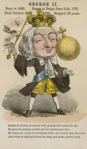 Kong George II (akvatint) av English School