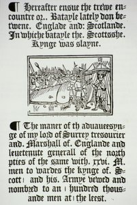 Kong Henrik VIII (1491-1547) og hans riddere etter den engelske seieren over skottene på Flodden Field, i 1513 av English School