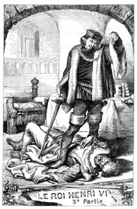 Kong Henry VI - Henry VI del 3 - Illustrasjon i "" Completes de William Shakespeare"" 1866 - Illustrasjonene og den generelle formen til denne utgaven er lånt fra Cassells illustrerte Shakespeare, utgitt i London av English School
