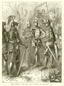 Kong Henry V og Sire de Helly ved Agincourt, 1415