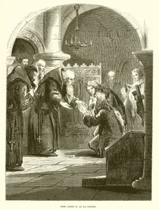 King James II. at La Trappe av English School