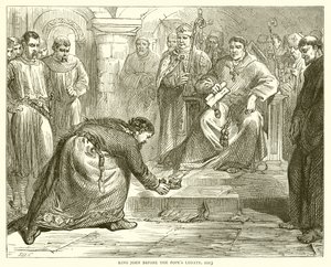 Kong John før pavens legat, 1213 av English School