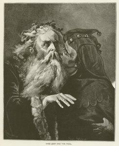 Kong Lear og dåren (gravering) av English School