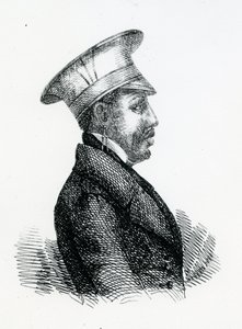 King Moshoeshoe I (c.1786-1870) (engraving) av English School