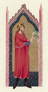King Stephen (farget gravering) av English School