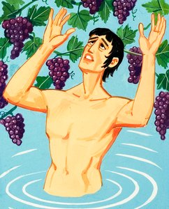 König Tantalus wird von den Göttern bestraft von English School