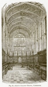 King#39;s College Chapel, Cambridge (gravering) av English School