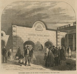 Kings Cross Market, zu eröffnen am Samstag, 8. August 1868 von English School