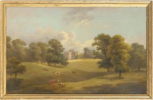 Kings Weston fra hjorteparken, tidlig på 1800-tallet av English School