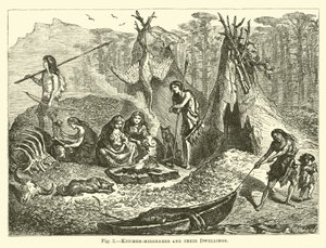 Küchenabfallhaufen und ihre Behausungen