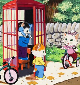 Kattunge katter av English School