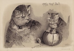 Kittys første ball (chromolitho) av English School