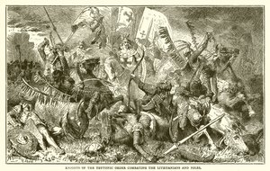 Riddere av den teutoniske orden som bekjemper litauerne og polakkene