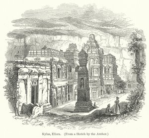 Kylas, Ellora (Gravur) von English School