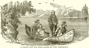 La Salle og hans følgesvenner på Mississippi av English School
