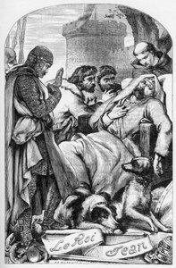 La Vie et la Mort du roi Jean (The Life and Death of King John) - (John Lackland) Illustrasjon i "" Works completes de William Shakespeare"" 1866 - Illustrasjonene og den generelle formen til denne utgaven er lånt fra Cassells illustrer av English School