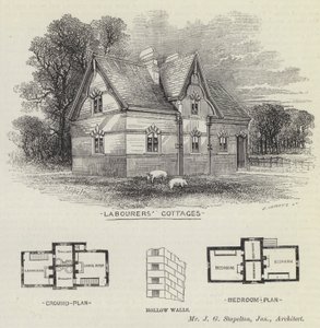 Arbeiderhytter (gravering) av English School