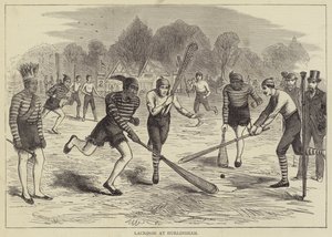 Lacrosse ved Hurlingham (gravering) av English School