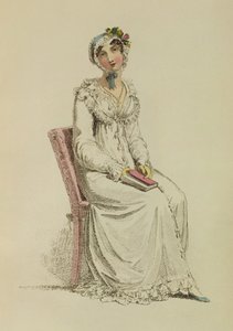 Dame morgenkjole, moteplate fra Ackermanns Repository of Arts, 1815 av English School