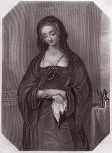 Lady Gray (Henry VI) (Henry VI) (Elizabeth Woodville) i - "" Galerie des femmes de Shakespeare, samling av førtifem seriøse portretter av tidlige London-artister, beriket med kritiske og litterære merknader""" ca. 1838 - fra " ” Galleri av kvinnene i av English School