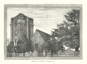Laleham kirke (gravering) av English School