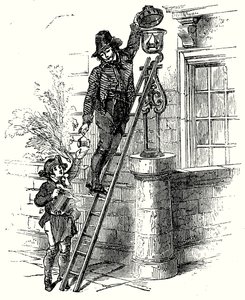 Lamplighter (gravering) av English School