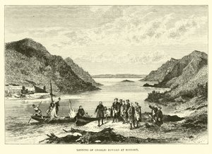Landing av Charles Edward ved Moidart av English School