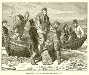 Landing av Louis Philippe ved Newhaven av English School