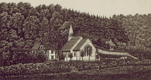 Langrish Church (litho) av English School