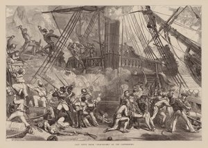 Siste scene fra «Trafalgar» på Canterbury (gravering) av English School