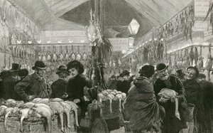 Leadenhall Market ved juletider av English School