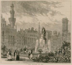 Leicester Square, London, i 1874 av English School